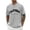 Light Gray, variant on Mens Oversized T Shirt Quarter Sleeve Big & Tall Beach Vacation Short Sleeve Shirts Snug Fit Printing Round Neck Summer Casual Outdoor Basic Activewear