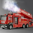 thumbnail image 2 of Children's Alloy Fire Truck Toy That Can Spray Water Suitable for Backyard Fun, 2 of 7