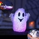 thumbnail image 1 of Juguete blando antiestrés para Halloween | Diseño de fantasma blanco y cabeza de calabaza | Peluche suave con luz LED | Juguete para apretar y aliviar la ansiedad | Decoración para fiestas de, 1 of 5