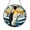 Acrylic 3.5 Inch, variant on Penguin Stained Glass Style Suncatcher Window Hanging, Arctic Wildlife Round Glass Art Panel, Nature Decorative Window Decor