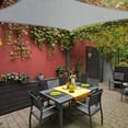 thumbnail image 2 of Yescom 10x10Ft 97% UV Block Square Sun Shade Sail Outdoor Patio Pool Garden Yard Lawn Carport Net Awning Cload Gray, 2 of 9