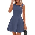 thumbnail image 1 of Vestido PRETTYGARDEN Línea A sin mangas azul polvo XXL, 1 of 8