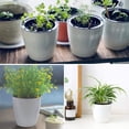 thumbnail image 5 of Dsseng 8 Pack Self Watering Pots with Inner Pot - White Self Watering Plastic Planter - African Violet Small Plant Pots Decorative, 5 of 5