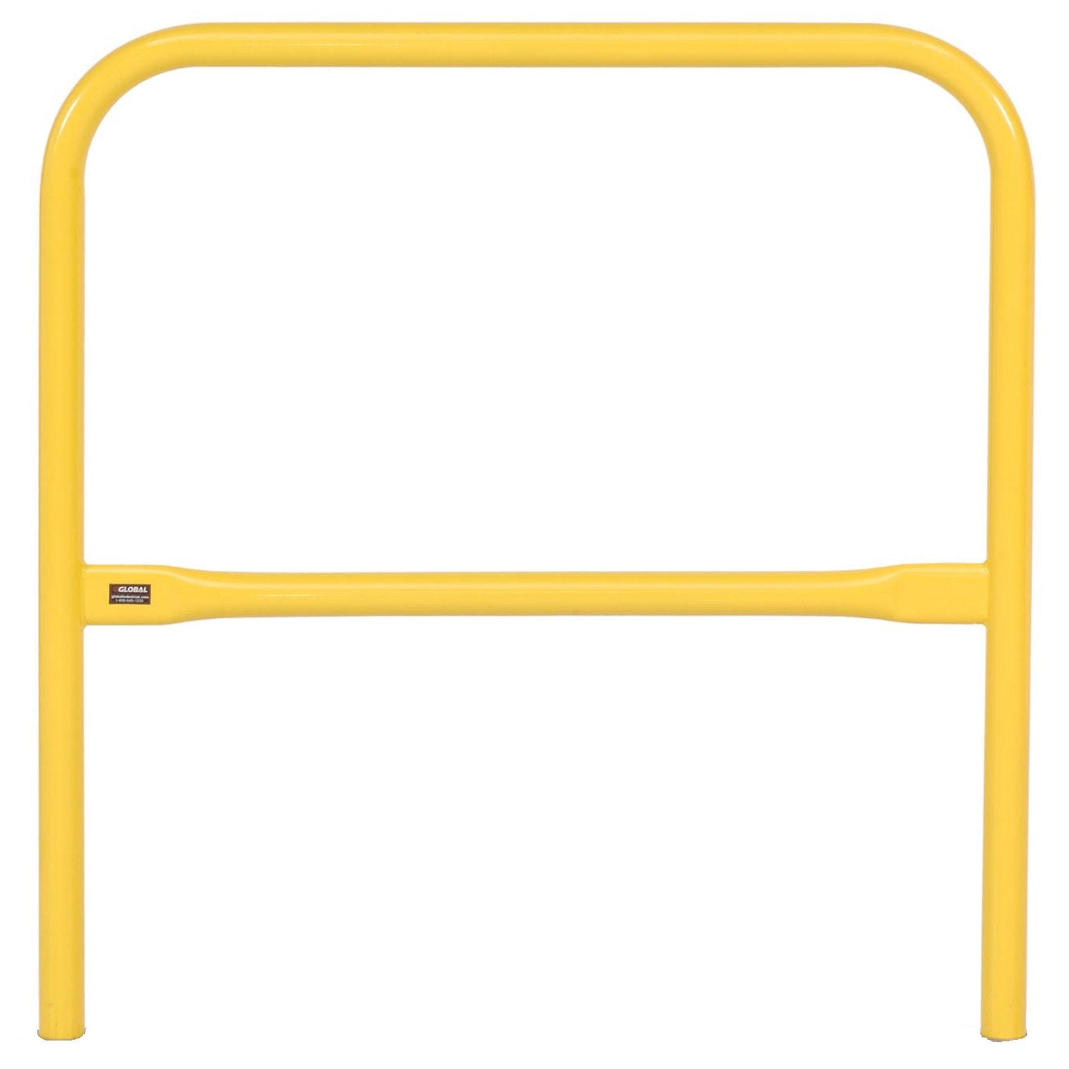 36"L Pedestrian Barrier, Steel, Yellow