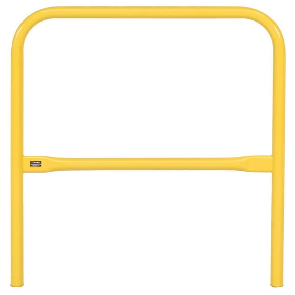 Global Industrial 36"L Pedestrian Barrier, Steel, Yellow