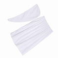 thumbnail image 4 of Ensemble de bain spa doux pour femme, peignoir, serviette et bonnet de séchage rapide, blanc, 4 of 4