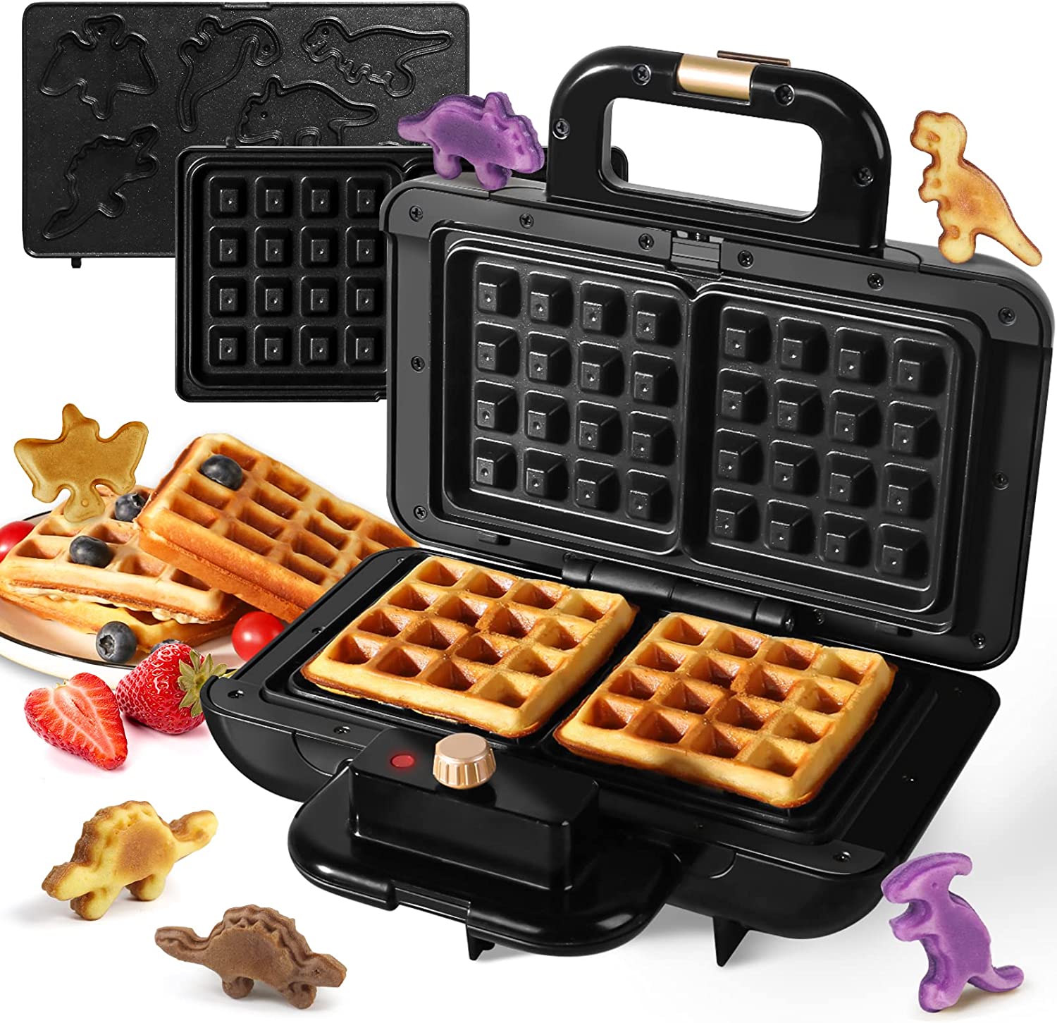 mini dinosaur waffle maker