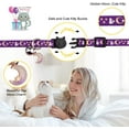 thumbnail image 3 of Xekoro 2PCS Breakaway Cat Collars with Bell Moons Stars Cute Kitty Adjustable Safe Kitten Collars with Pendant Glow in The Dark(Purple&Pink), 3 of 7