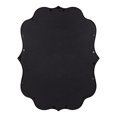 thumbnail image 5 of Kate and Laurel Higby Scalloped Wall Mirror, 24 x 31, Black, Decorative Modern Glam Mirror with Curved Scalloped Edge and Robust Metal Frame, 5 of 8