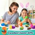 thumbnail image 3 of Ayieyill 12Pcs Prefilled Easter Eggs - Toy Filled Easter Eggs Filled with Pull-Back Construction Vehicles, 3 of 8