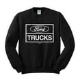 thumbnail image 2 of Wild Bobby, Ford Trucks White Sign, Cars and Trucks, Unisex Crewneck Graphic Sweatshirt, Black, Small, 2 of 4