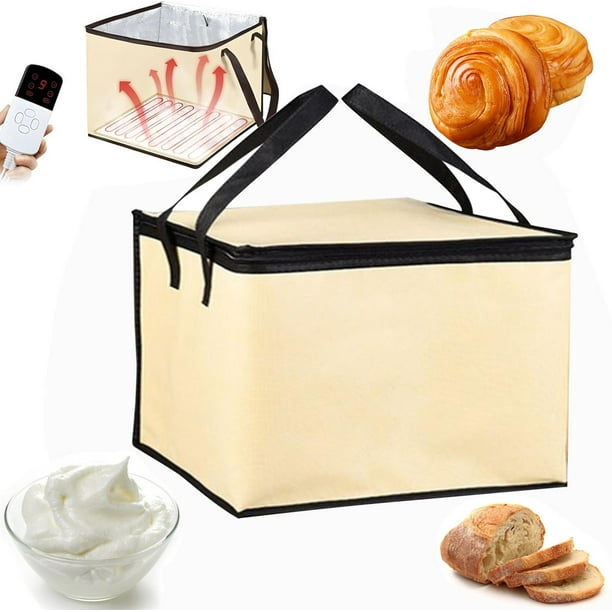Calentador de masa versátil, calentador de pan ajustable, tapete calentador, para masa madre, yogur y queso, esencial de cocina, caja de fermentación, herramienta de preparación de alimentos