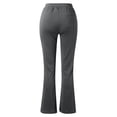 thumbnail image 5 of hlysgo Womens Casual Dressy Pants Tummy Control Elastic Waist Loose Fit Trousers Business Work Officewear Soft Pants with Pockets Gray,S, 5 of 5