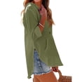 thumbnail image 5 of Cotton Linen Hoodie Zip up Essentials Hoodie Gauze Shirts Athletic Cooling Jacket with Pocket Ultra Lightweight Zip Hoodie Women Long Sleeve Hooded Sweatshirt Beach Gauze Coverup,Green,L, 5 of 6