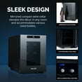 thumbnail image 5 of Newair Shadow-T Series Wine Cooler Refrigerator, 6 Bottle Countertop Mirrored Compact Wine Cellar, Small Freestanding Glass Door Wine Fridge, 5 of 24