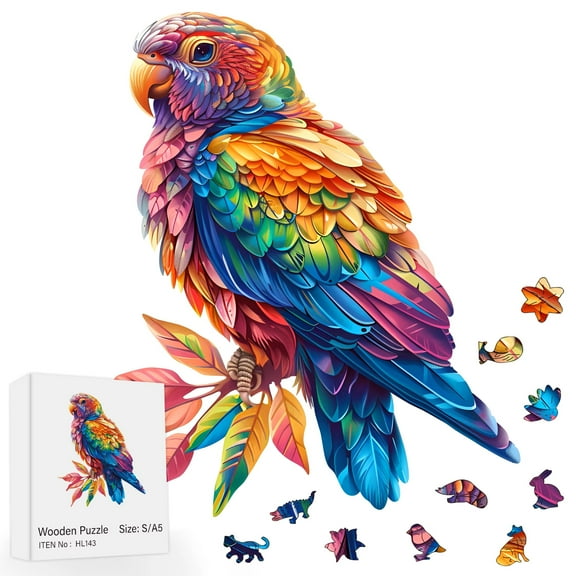 Hobby Art Craft 3D Wooden Parrot Puzzle