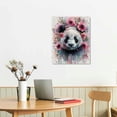 thumbnail image 3 of Nawypu Panda Print, Panda Wall Decor, Panda Print on Canvas, Watercolor Panda Print, Panda Bear Portrait, Panda With Flowers, Animal Wall Art Print, Art Print, Prints, 3 of 5