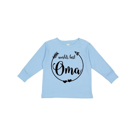 Inktastic World's Best Oma Girls Long Sleeve Toddler T-Shirt