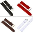 thumbnail image 7 of Watch Band Strap, PU 18-24mm Flat Pin Buckled Adjustable Leather Wristband Wristwatch Bands Replacement Accessories (Red 12mm), 7 of 7