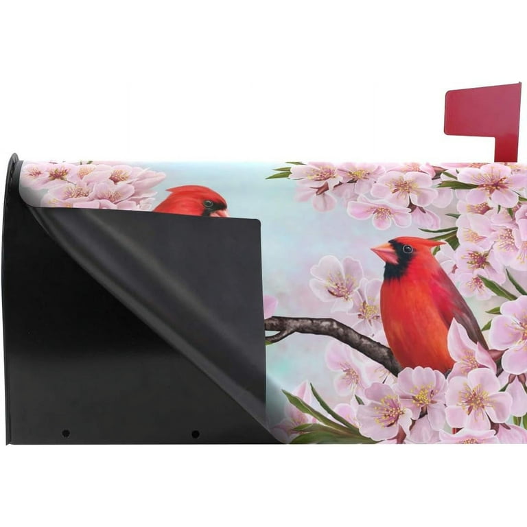 ALAZA Hydrangea Flowers Magnetic Mailbox Cover - Spring Summer Floral Mail Wrap For Standard Mailboxes