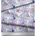 thumbnail image 2 of Soimoi Rayon Fabric Branch & Bird Artistic Fabric Prints by Yard 42 Inch Wide, 2 of 3