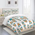thumbnail image 3 of Advancent Funda de edredón de 3 piezas, fundas de almohada exquisitas, ropa de cama de fibra de poliéster de varios tamaños Multicolor, juego de Juegos de cama LYCLB210925010 M Advancent HA011561-10, 3 of 6