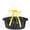 All Black, variant on Woven Rope Gift Basket with Handles, Storage Basket 12x8x5 White | Gift & storage basket for baby shower, graduation, housewarming, nursery organization | durable | includes ribbon & gift bag
