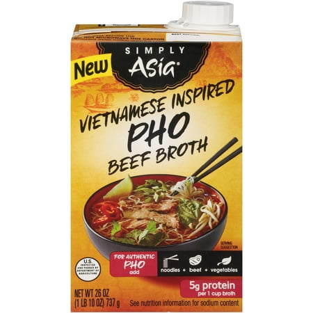 Simply Asia Vietnamese Inspired Pho Beef Broth, 26 fl (Best Pho Broth Recipe)