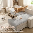 thumbnail image 5 of Eurhowing L Shaped Couch Cover 2Pcs, Non-Slip Velvet Sofa Slipcover for Pets & Kids, Sectional Sofa Furniture Protector for Living Room, S, Gray, 5 of 10