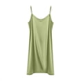 thumbnail image 4 of Blmnix Bamboo Nightgowns Womens Sleep Shirts Sleep Tanks Mumu Nightgown Nightshirt V-Neck Green Sleeveless Sleep Dress for Women,XXL, 4 of 5