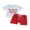 Red, variant on Bagilaanoe 2pcs Toddler Baby Boy Short Pants Set Short Sleeve Letter Print T Shirt Tops + Shorts 3M 6M 12M 18M 24M 3T Kids Casual Summer Outfits