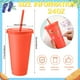 thumbnail image 4 of Vaso Honeydak 700-800 ml con pajita y tapa, juego de 30 unidades, color pastel, 4 of 7