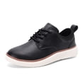 thumbnail image 3 of Zapatos de vestido de cuero para hombres zapatos de encaje oxfords livianos zapatos cómodos para caminar para caminar para la oficina de negocios, 3 of 9