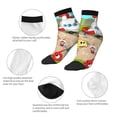 thumbnail image 5 of Lsque Pikmin Printed Crew Socks, Moisture-Wicking Socks, Athletic Socks for Men Breathable Cushion Socks Casual Sport Socks for Running Traveling, 5 of 6