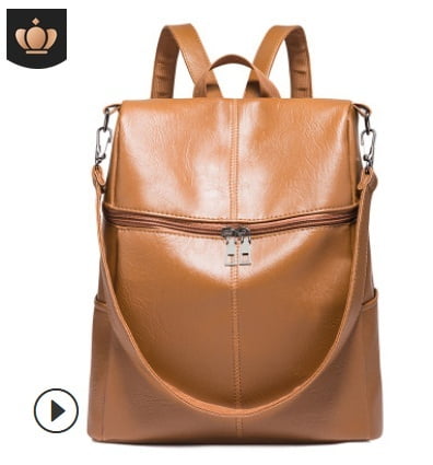 womens leather backpack handbag