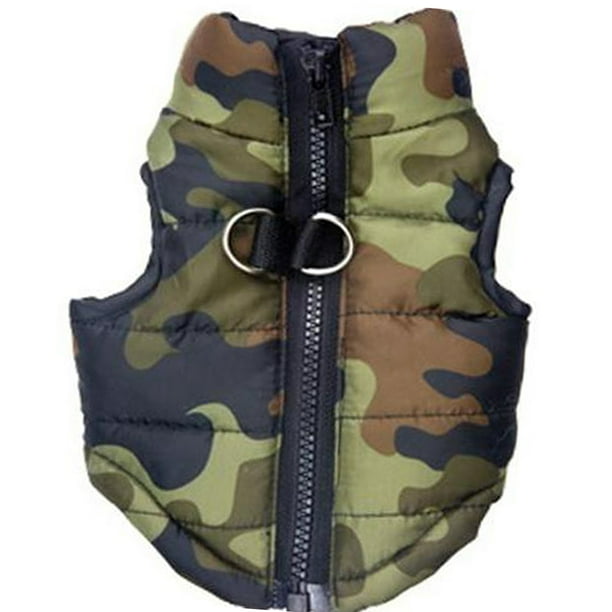 Mascotas Perro Acolchado Ropa Chaleco Chaqueta Tamaño M camoufge Sunnimix Chaleco sin mangas