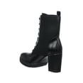 thumbnail image 4 of Botas Negras Para Mujer Tacón Ancho Casuales Con Textura y Agujetas 046D1K negro 23 Incógnita 046D1K, 4 of 7