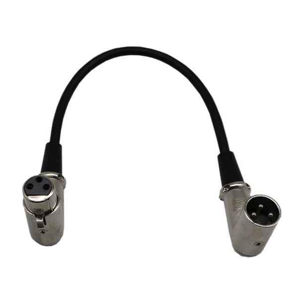 Cable de Micrófono de 3 Pines XLR Macho a Hembra perfecl Cable de Extensión de Audio de 1 Pie