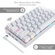 thumbnail image 4 of Teclado Mecánico - Eje Verde Color Blanco Mezclado Ormromra HMKY233-2, 4 of 9
