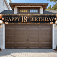 thumbnail image 6 of Golden Letters Happy 18th Birthday Party Banner Decorative Balloons Confetti Design for Milestone Celebration Indoor Event, 6 of 9