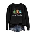 thumbnail image 4 of WREESH Womens Fashion Christmas Sweatshirt Casual Crewneck Sweatshirt Print Pullover Loose Fit Long Sleeve Tops Christmas Top Loose Fitting Sweater Black, 4 of 4