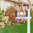 thumbnail image 5 of Merry Christmas Mailbox Covers Magnetic Standard Size 18 X 21 Winter White Floral Red Green Xmas Buffalo Plaid Mailbox Cover Mailbox Wrap Post Letter Box Cover Decor for Home Outdoor Garden Holiday, 5 of 6