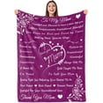 thumbnail image 1 of LHSHID Mom Blanket Mom Blankets from Daughter Gifts for Mom from Son Christmas Birthday Gifts for Mom I Love You Mom Blanket Hug Presents for Moms Mother Flannel Letter Throw Blanket 30"x40", 1 of 7