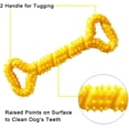 thumbnail image 2 of Juguete indestructible para perros, duradero, para la dentición de cachorros, hueso masticable seguro y duradero para perros grandes, juguetes interactivos para perros (amarillo), 2 of 5