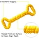 thumbnail image 2 of Juguete indestructible para perros, duradero, para la dentición de cachorros, hueso masticable seguro y duradero para perros grandes, juguetes interactivos para perros (amarillo), 2 of 5