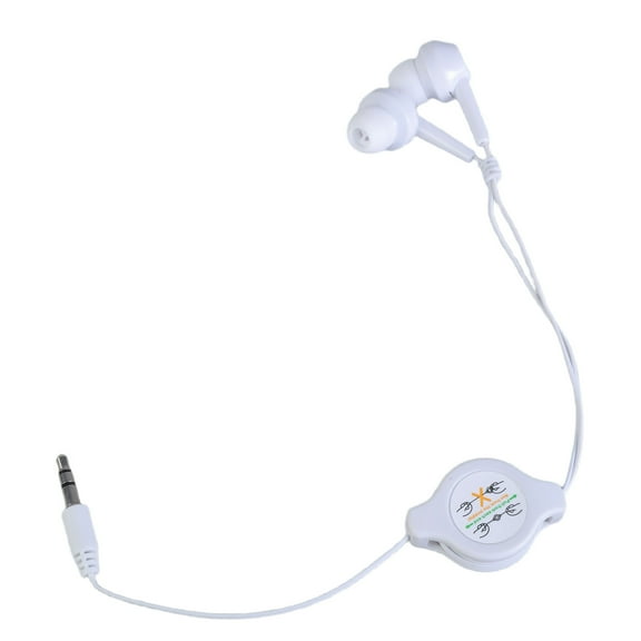 lixuesong Corded Earbuds In-Ear Earphones with Retractable Cable Noise Isolating Headphones 3.5mm Ear Buds for Smartphones Music
