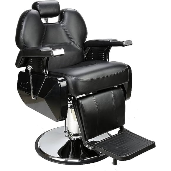 Sillón de Barbero Bluelander Diseño Europeo Negro