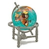 Kalifano Bahama Blue 4-in. Gemstone Globe with Nautical Stand - Antique Silver