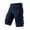 Blue, variant on OSOLU Solid Color Pocket Workwear Knee Length Pants Men's Cozy Loose Comfortable Street Shorts Trousers Fashionable Classic Leisure Bottoms