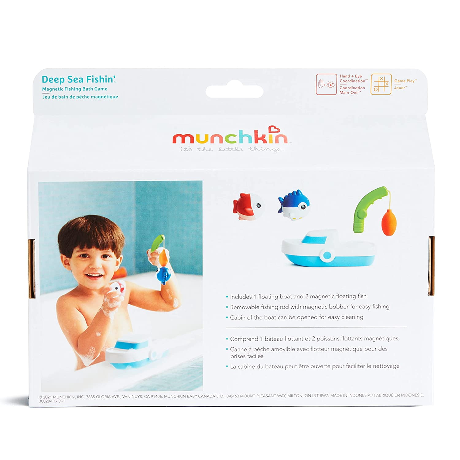 Munchkin® Deep Sea Fishin'™ Toddler Bath Toy Set, 3 Pieces, Unisex